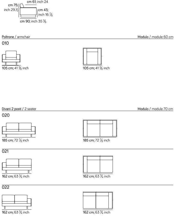 AMURA 5-местный кожаный диван Tau Am006.339+t532+032 - Вид №3