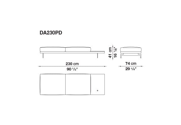 3-местный тканевый диван B&B Italia док ARCH-00033457 - Вид №116