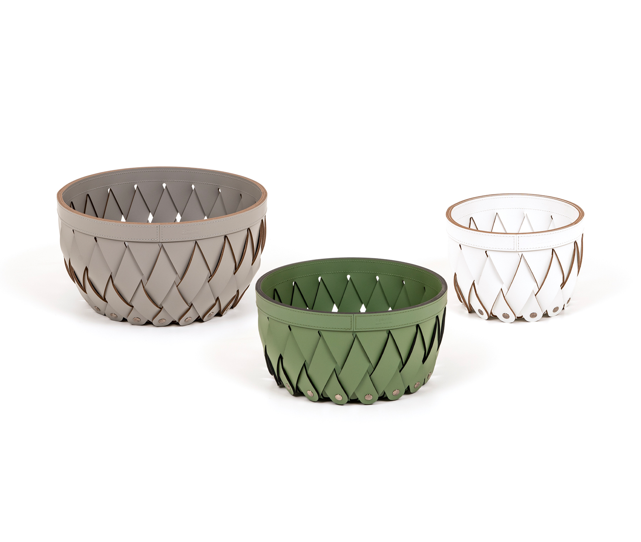 Пустой карман Canaria - Ø20xH15 см / регенерированная кожа_манго Pinetti 00.1562.082.036 - Вид №3