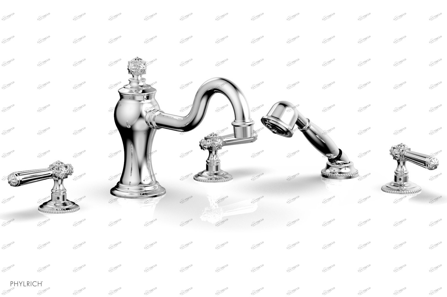 Смеситель для ванны MARVELLE Phylrich  162-49-026 Хромированный 