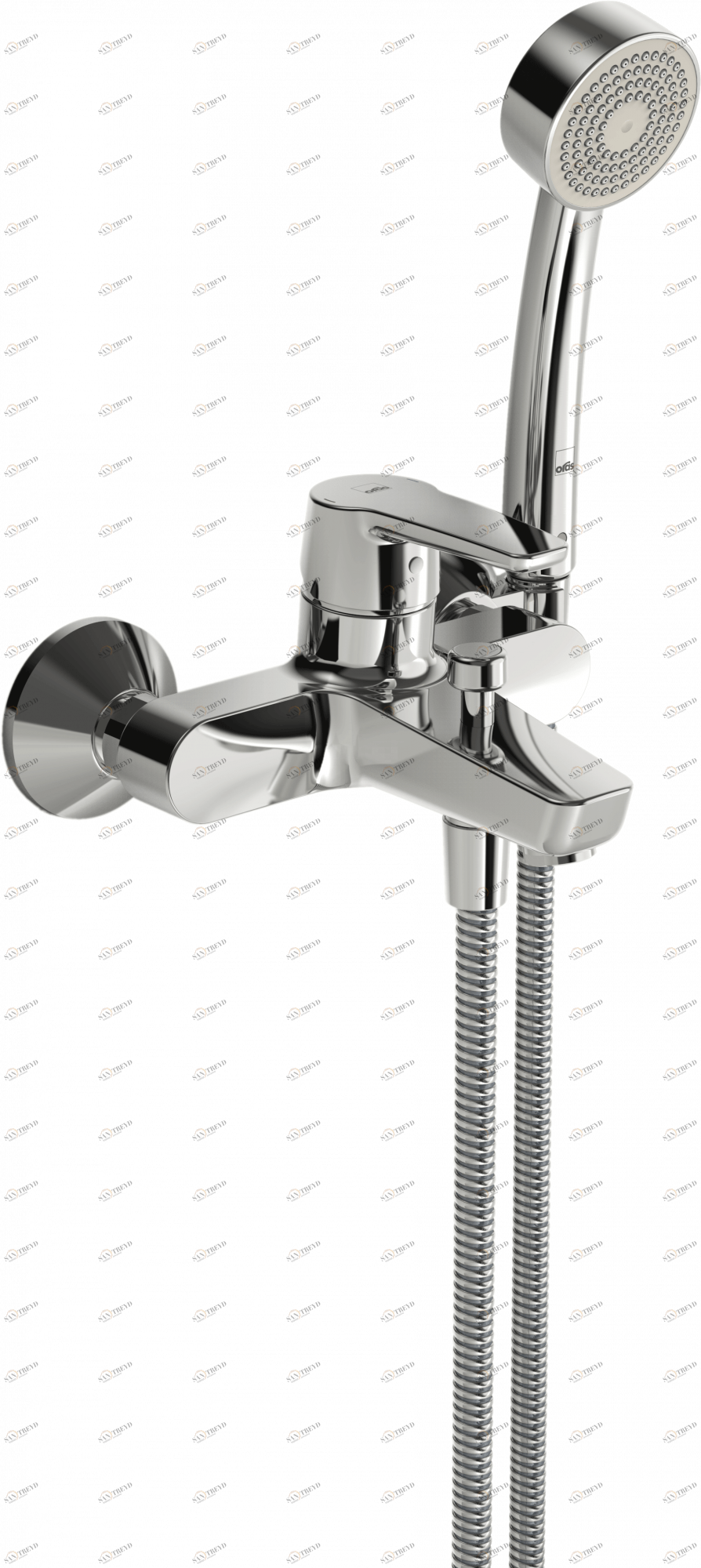 Oras 3951Y Смеситель для ванны и душа с комплектом 3951Y Saga Хром 