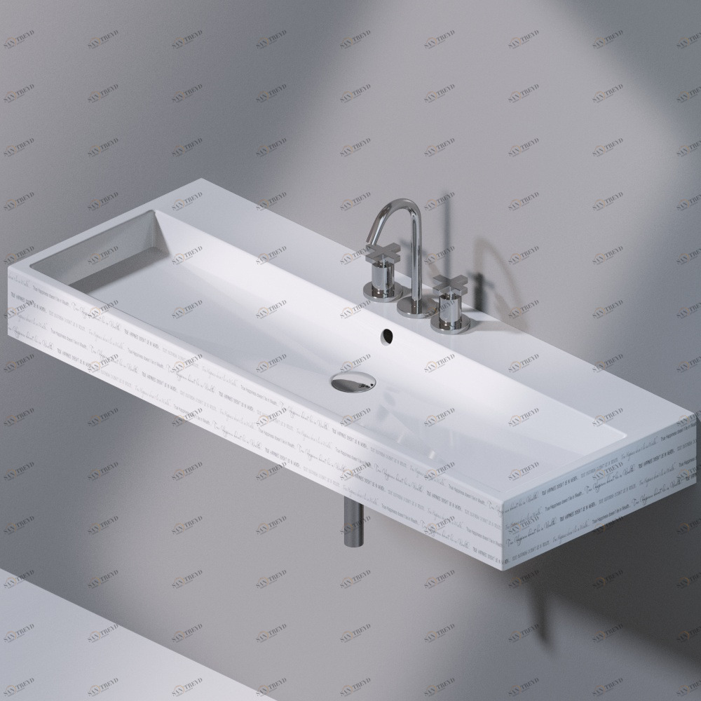 L279T1R3V4.420P Подвесная раковина настенная прямоугольная A. e T. Italia Tank белая AeT ITALIA