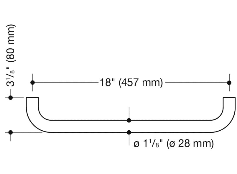 477.30US210 Полотенцедержатель (ада) HEWI USA Produkte  - Вид №1