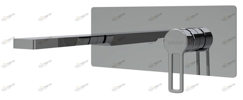 Смеситель для раковины встраиваемый однорычажный, излив 15 см CEZARES FUOCO-BLI-15-01