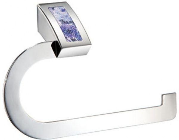 H9350/04PP Sanibano Murano, полотенцедержатель - полукольцо, цвет хром-кристаллы Swarovski purple pattern Santreyd 