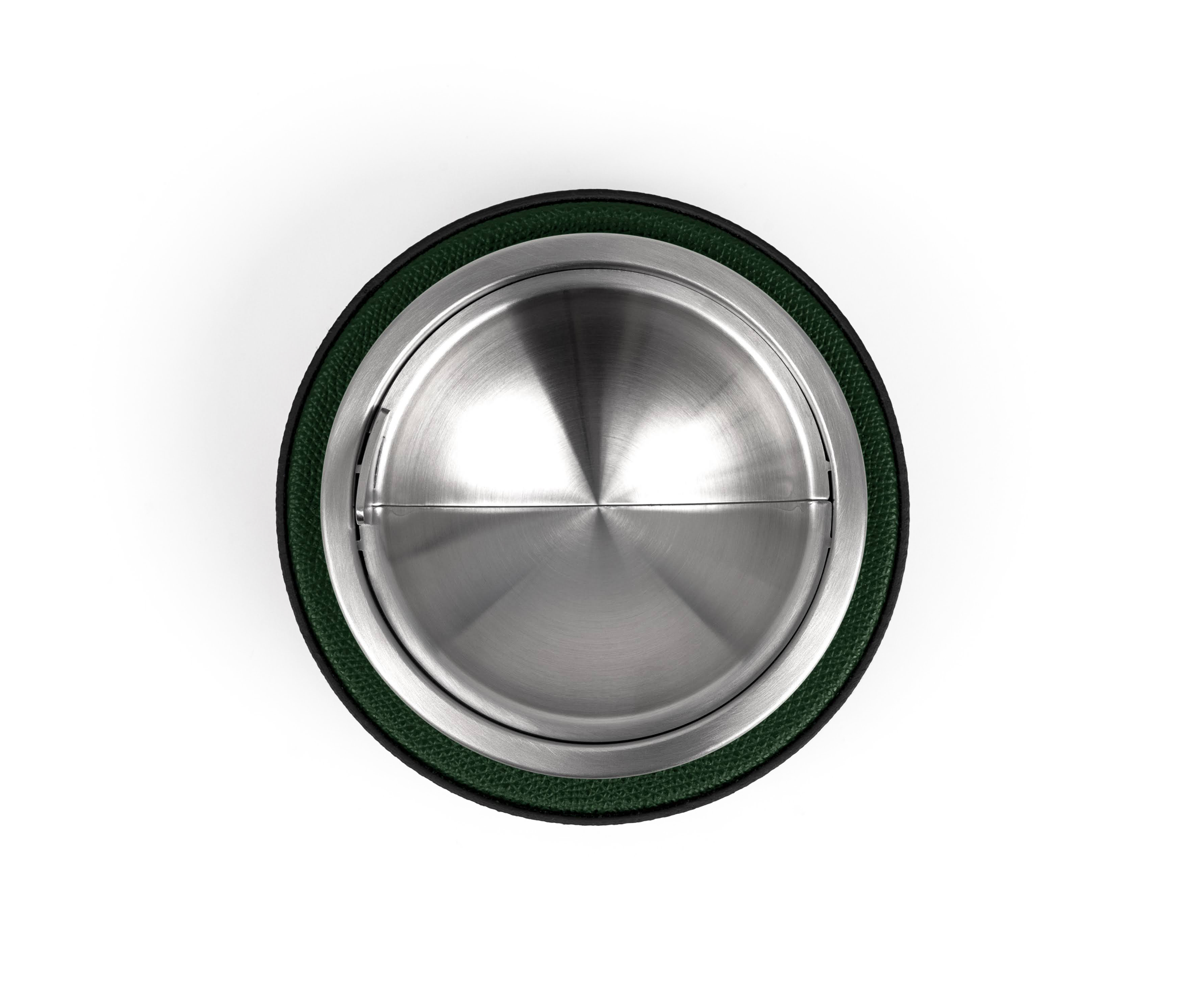 Пепельница Luna - Ø 13,5XH7,5 см / зерненая кожа_ARTIC Pinetti 00.2380.029.085 - Вид №2