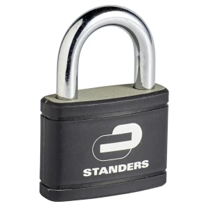 Замок навесной Standers чугун 67x50 мм цвет черный 82247266 STLM-2083370