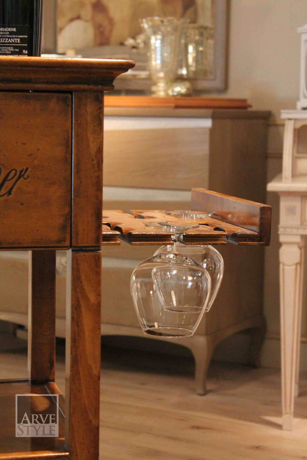 Деревянный барный шкаф на колесах Arvestyle Grace ARCH-00010696 - Вид №4