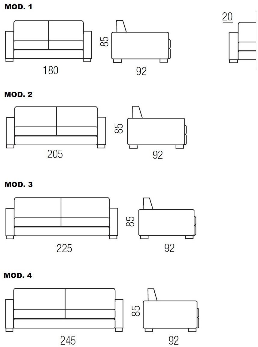 Milano Bedding Диван из ткани Duke sun-id-1352940 - Вид №2