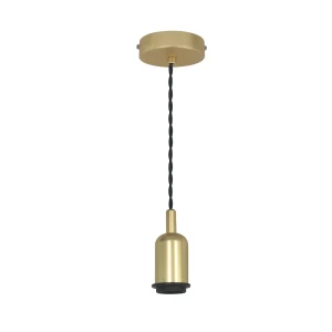 Шнур декоративный Hoopa 1xЕ27x60 Вт, цвет алюминий/матовое золото 18616321 STLM-2053095
