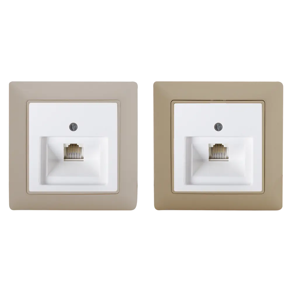 Телефонная розетка встраиваемая ABB Basic 55 RJ11, цвет белый 13607047 STLM-2078510 Basic55 - Вид №1