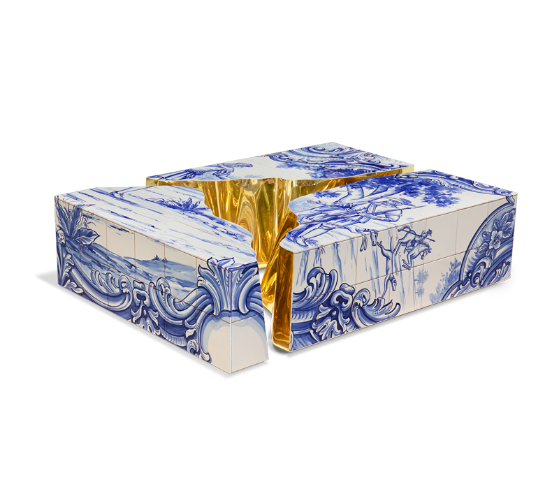 0-053 Центральный стол из плитки Lapiaz Boca Do Lobo  - Вид №8