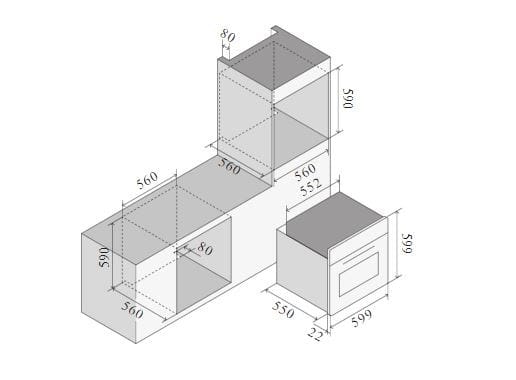 Многофункциональная встраиваемая печь из нержавеющей стали Ilve Panoramagic ARCH-00032400 - Вид №2