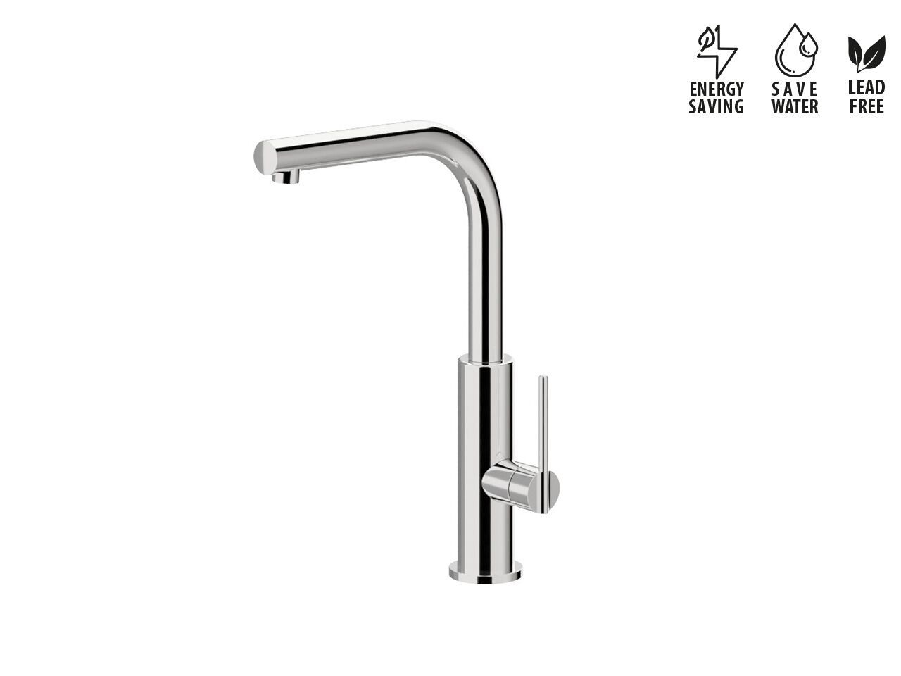 Однорычажный смеситель для кухни с поворотным изливом Newform KONBU ARCH-00051217 - Вид №1