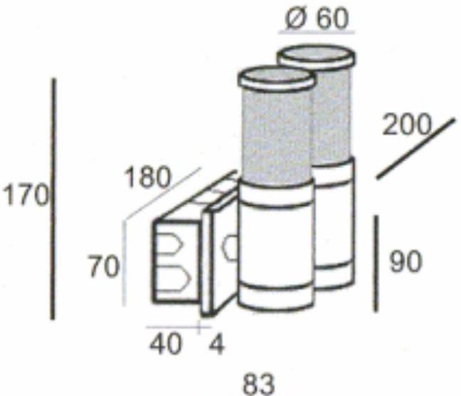 BEL-LIGHTING Бра для наружного освещения из нержавеющей стали Manix 934  - Вид №1