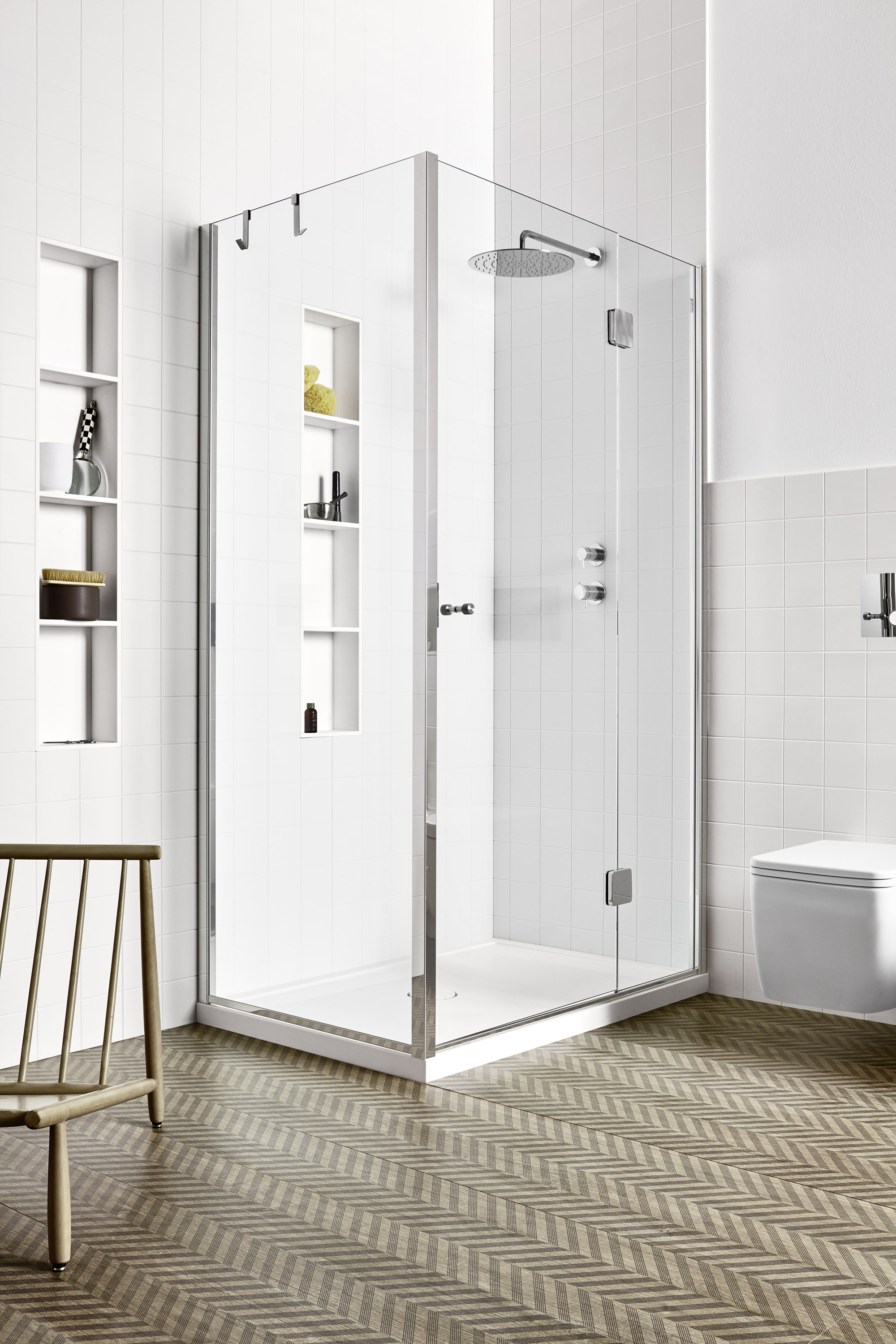 Rexa Design Фиксированное стекло с распашной дверцей REXA-ST121  - Вид №1