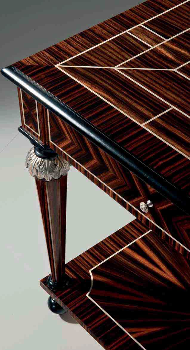 Прямоугольный журнальный столик из черного дерева в стиле Людовика XVI OAK Галерея ARCH-00139459 - Вид №1