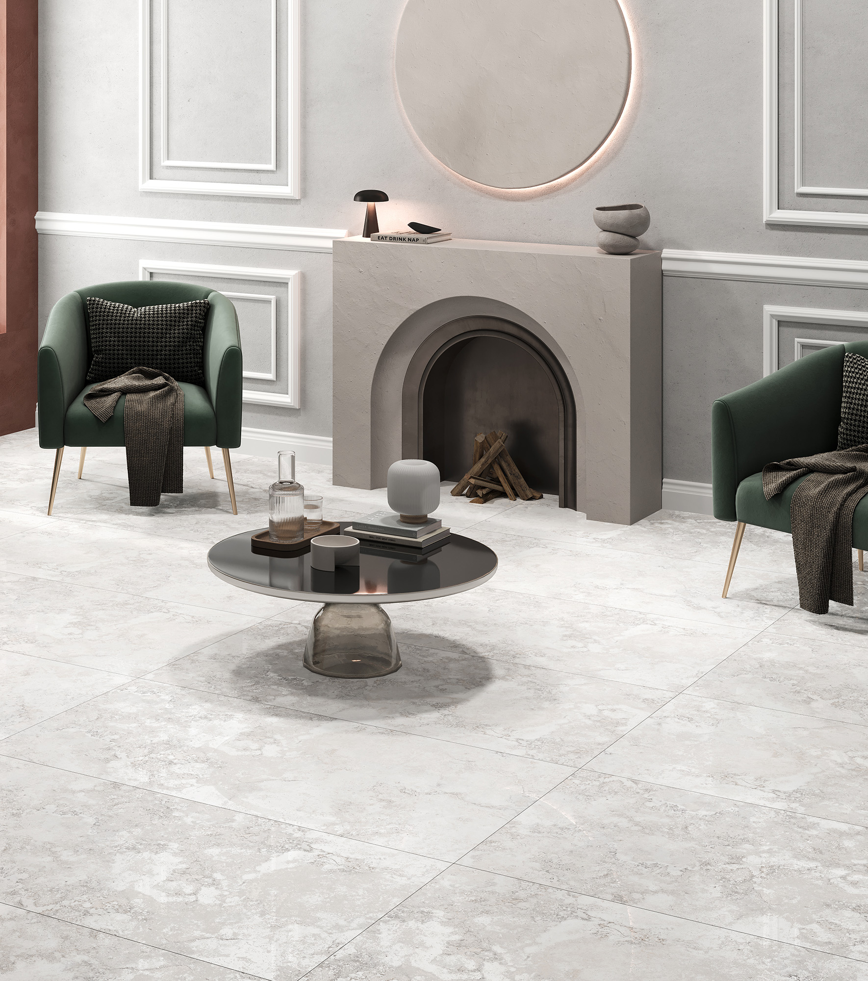 SEASTONE BIANCO — Элегантность натурального камня CG4002-A Arcadia Ceramica