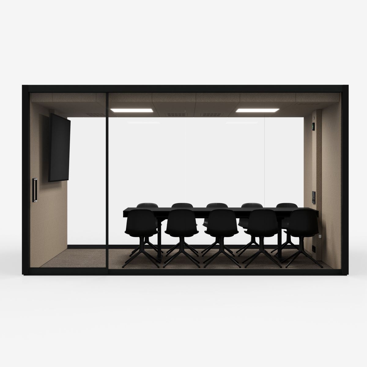 Многосторонняя акустическая офисная кабина со встроенным освещением Vetrospace VETROSPACE XXL ARCH-00151626 - Вид №6