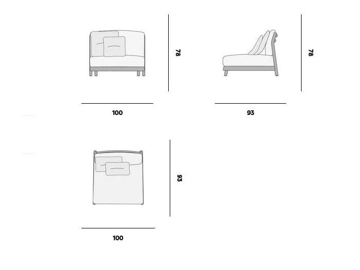 Кресло из тикового дерева MANUTTI Muyu ARCH-00018604