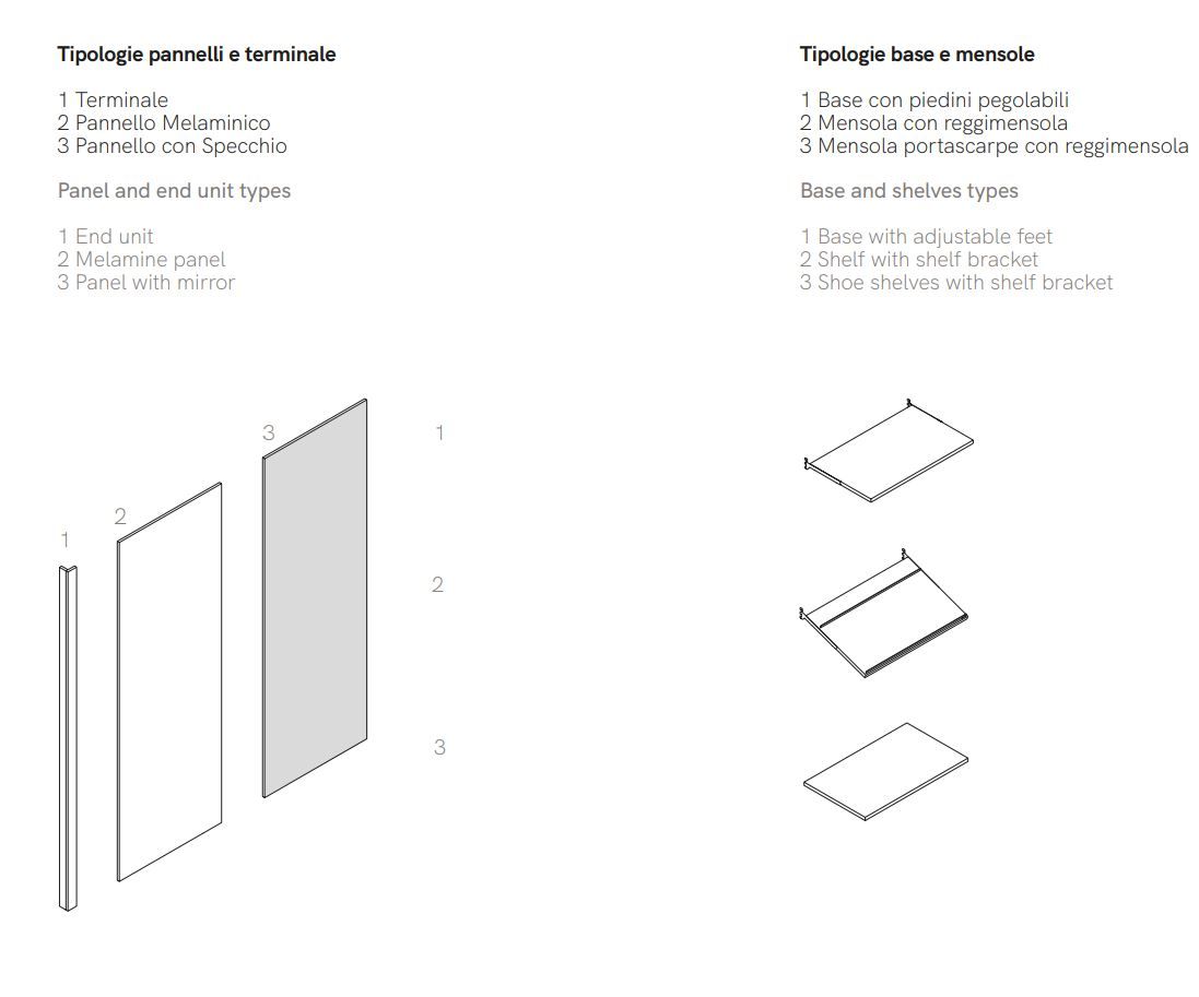 Деревянная секционная гардеробная Adok ателье ARCH-00108450 - Вид №7