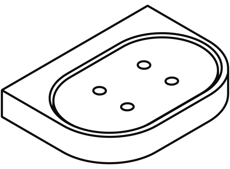 800.02.11041 Мыльница с держателем HEWI System 800 - Вид №2
