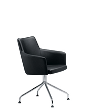 Marka 568 Кресло с четырехсторонней стальной рамой. Сиденье и спинка мягкие. Et al. Marka