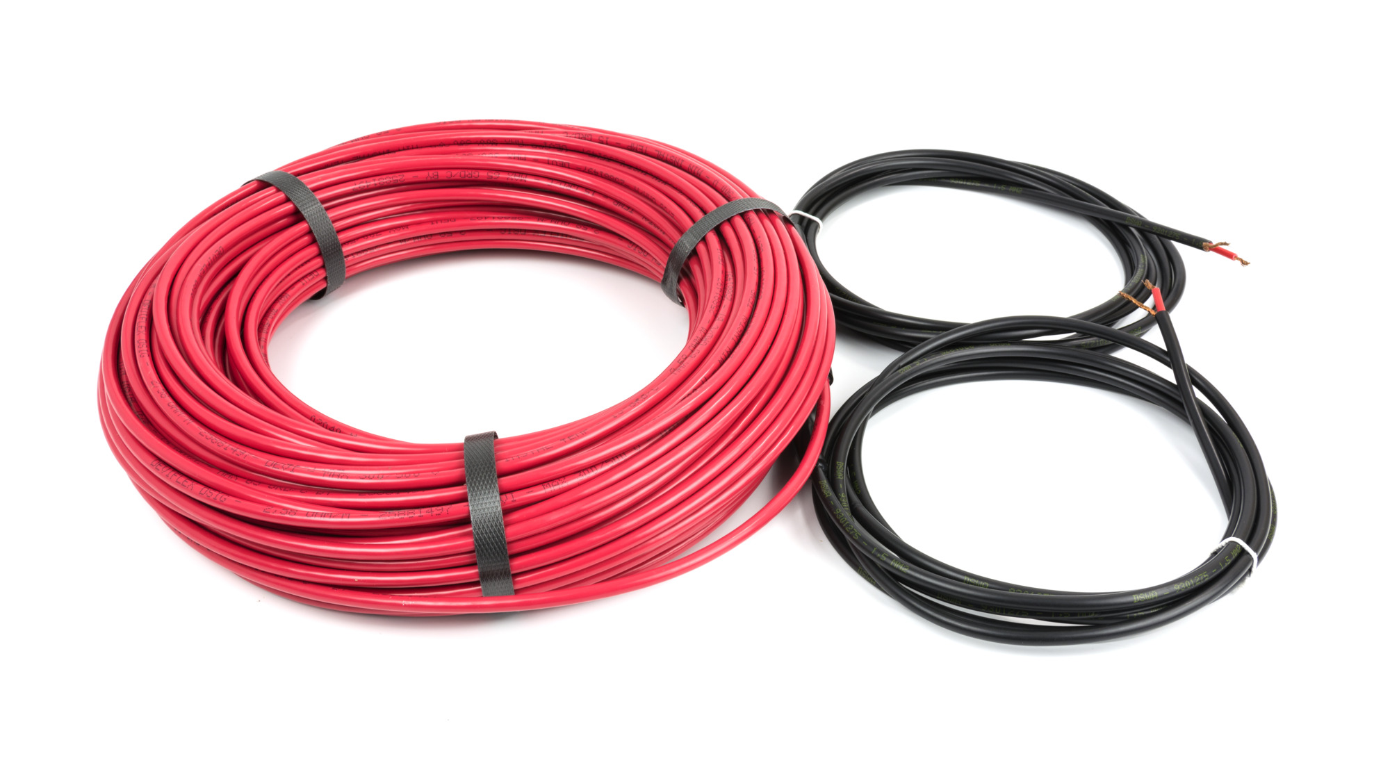 Danfoss DEVIbasic™ 10S — одножильный нагревательный кабель для защиты трубопроводов от замерзания и защиты от промерзания грунта под холодильными камерами и искусственными катками DEVIbasic 10S кабель 3245 Вт 230 В 325 м 84001595  - Вид №1