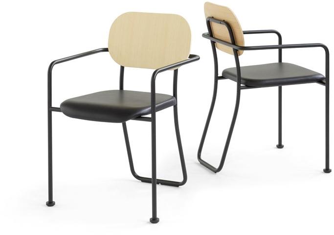 Blå Station Мягкое кожаное кресло с подлокотниками Åhus Bla Station sun-id-1485221 - Вид №2