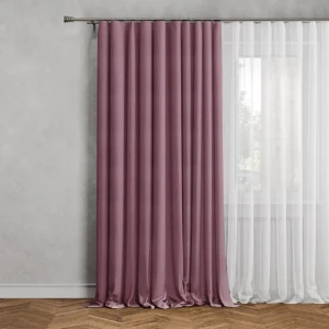 MIAMOZA Штора Севилья с лентой 200x280 см в терракотовом цвете 88053398