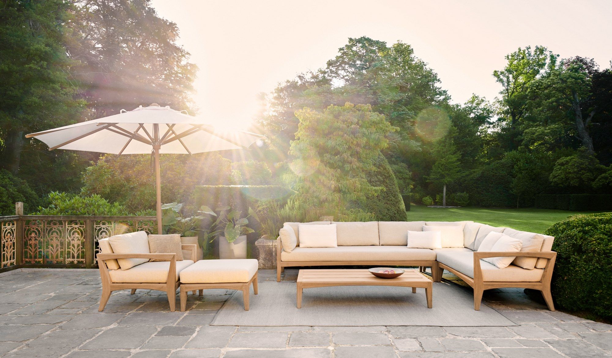 3-местный тканевый садовый диван Royal Botania Zenhit lounge ARCH-00021014 - Вид №5