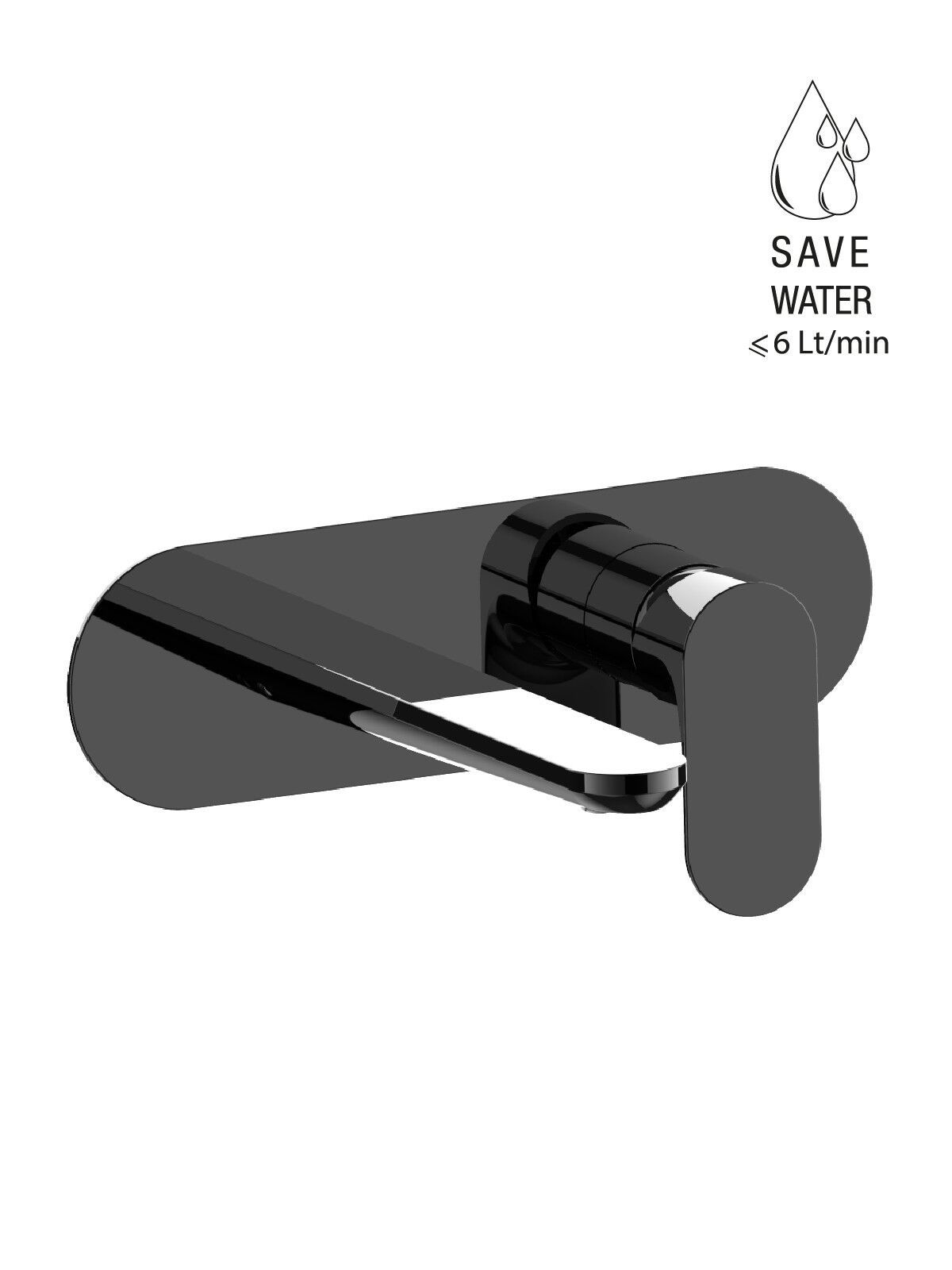 Настенный смеситель для раковины с пластиной без слива Rubinetterie Frattini Lea ARCH-00115506 - Вид №17