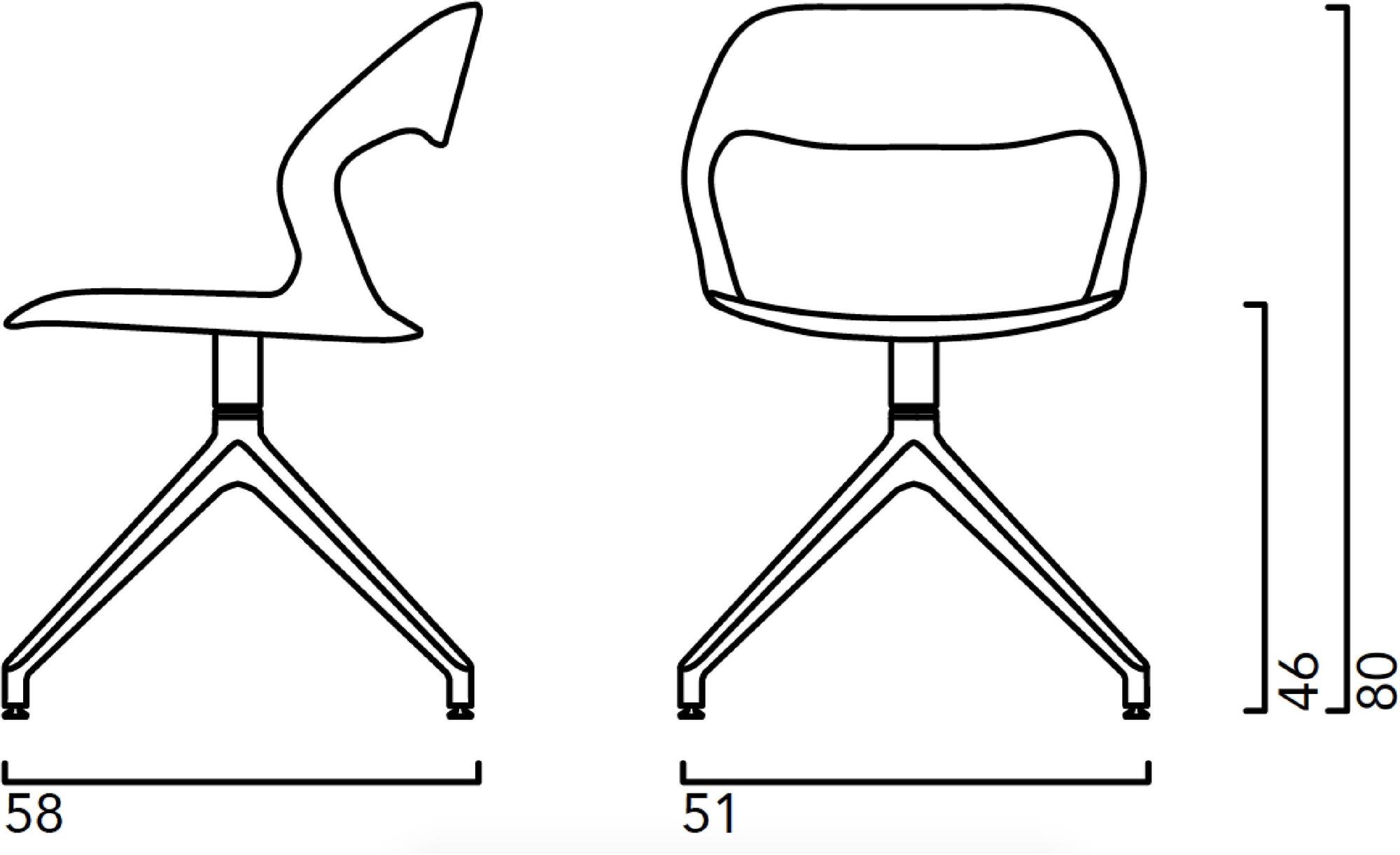 Crassevig Вращающееся кресло на козелке из полипропилена Mixis sun-id-1455733 - Вид №4