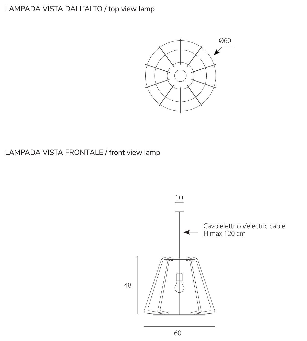 Окрашенный металлический подвесной светильник RIFLESSI Allegra ARCH-00002836 - Вид №2