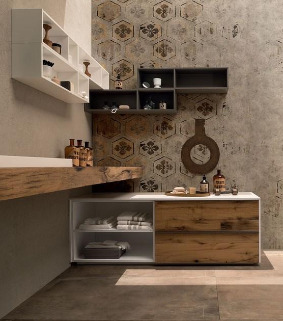 RAB Arredobagno Полная мебель для ванных комнат из керамики Soul wood 20 - Вид №2