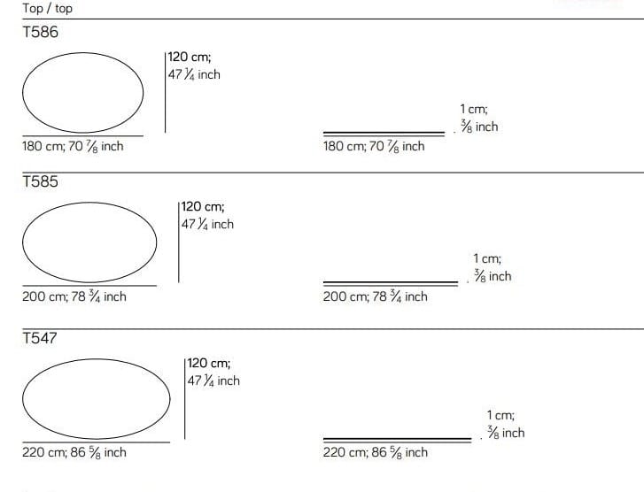 Овальный стол из дерева и стекла Amura Nx ARCH-00059244 - Вид №7