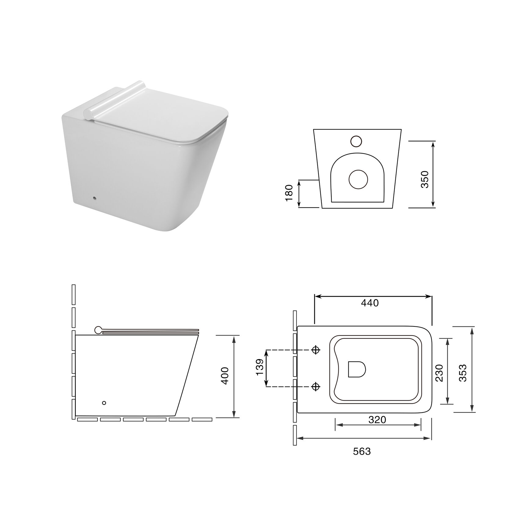 Унитазы приставные SL-5021 SANTILINE  - Вид №4