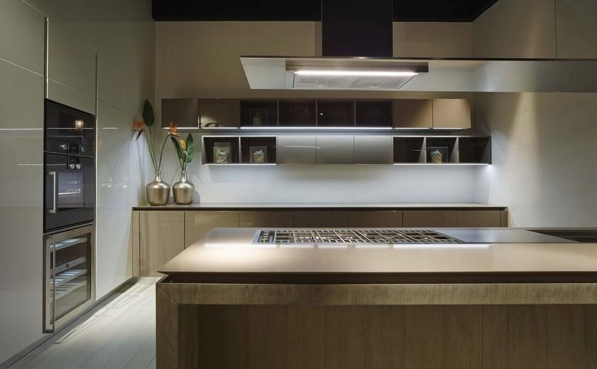 RIFRA Кухня с островом из сырого дуба, покрытого глиной Fly sun-id-1383139 - Вид №5