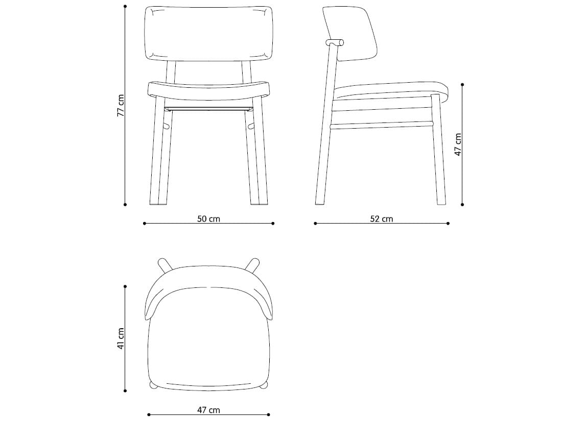 Мягкий стул с открытой спинкой TrabA' Marlen ARCH-00122171 - Вид №17