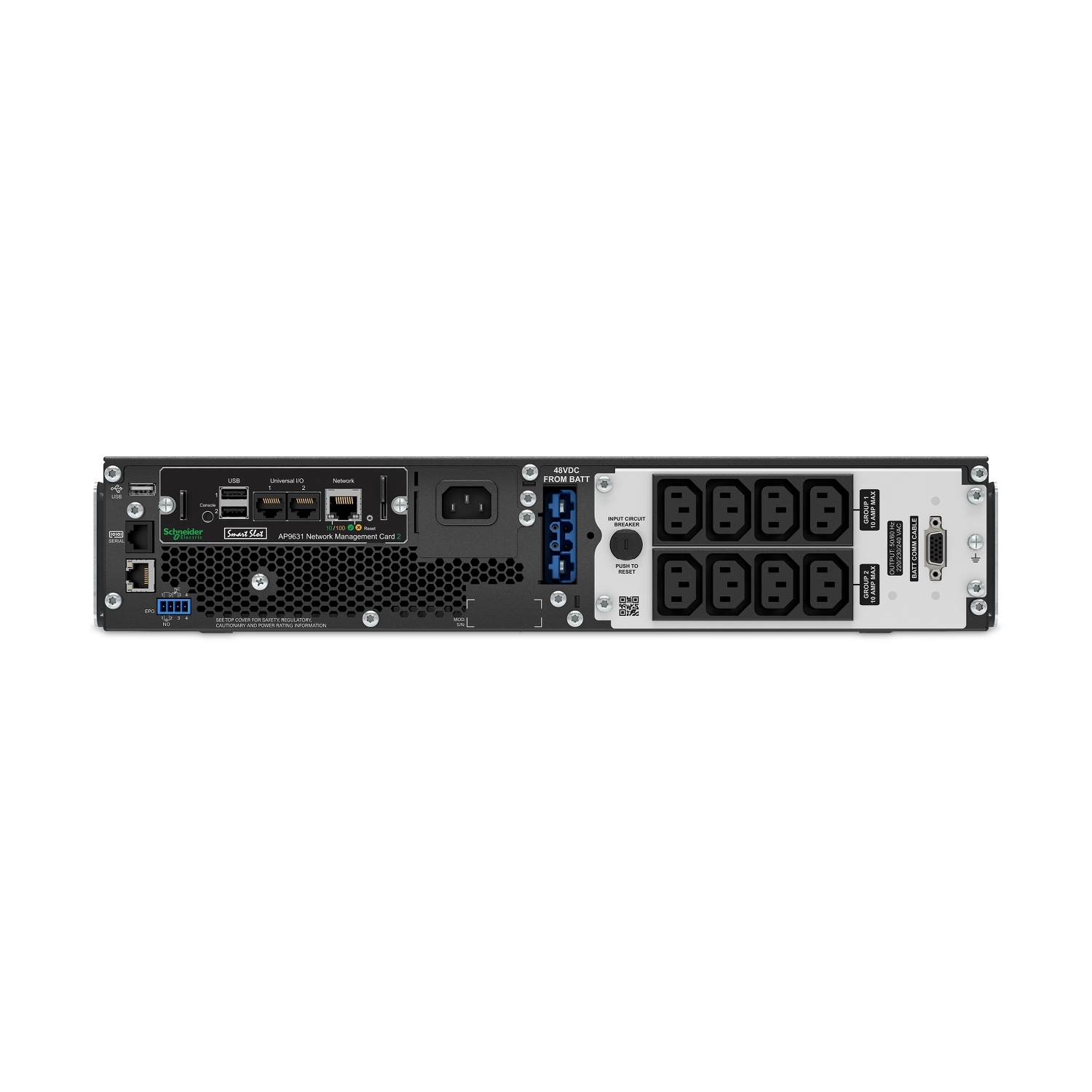 SRT1500UXI-NCLI APC Smart-UPS SRT 1500VA 230 V No Batteries, Used with Lithium Ion XBP,Network Card Schneider Electric 