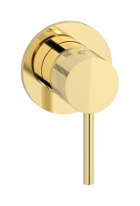 Внешние части встроенного смесителя на 1 потребителя. WE ARE IB id305ii Pale Gold Industria