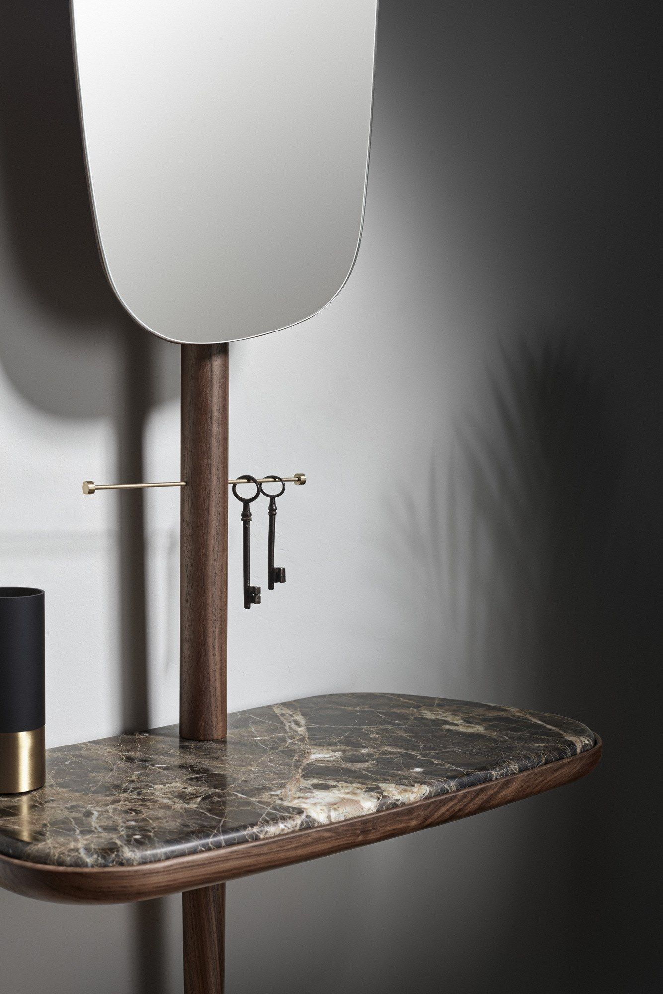 Зеркало из темного мрамора Emperador для входа NOMON Moments ARCH-00049267 - Вид №1