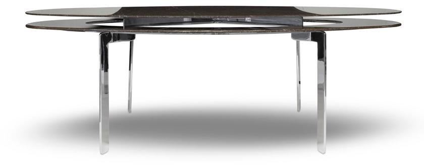 AKDO Овальный обеденный стол из темно-оливкового мрамора Ecco stone sun-id-1425955 - Вид №3