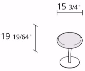 Alias Низкий поворотный стул Atlas sun-id-1459050 - Вид №2