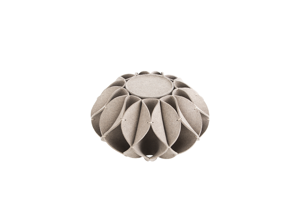 029015 Пуф высокий Grey GAN Ruff Pouf - Вид №3