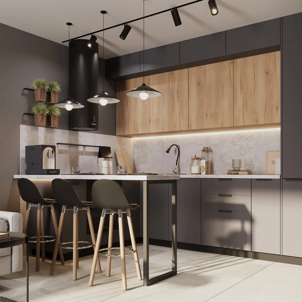 Фасад кухонный DELINIA ID София Грей 32.9×76.5 см - матовый серый 85837232 STLM-0065553 - Вид №11