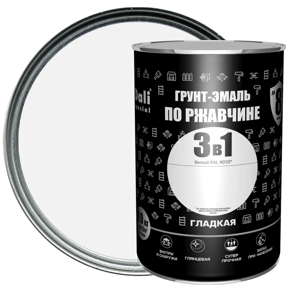 Грунт-эмаль 3 в 1 Dali - защита металла от коррозии 83372435 STLM-0040599