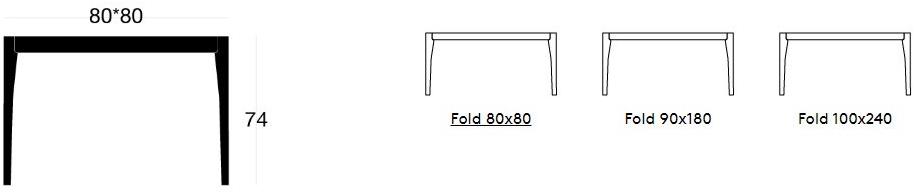 SIPA Прямоугольный деревянный стол Fold sun-id-1441688 - Вид №7
