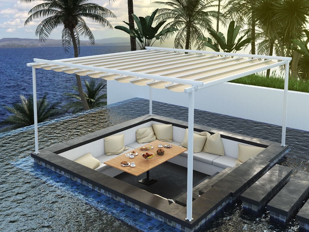 Самонесущая беседка с раздвижной крышкой Gaviota ZEN ARCH-00029448