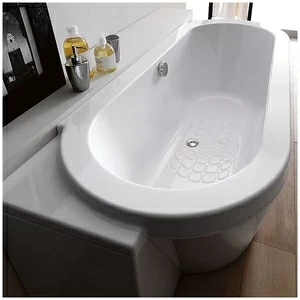 Ванна Gruppo treesse Playa V8181-DX белая овальная угловая пристенная правая